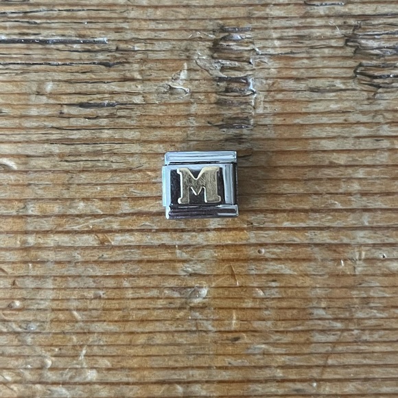 Zoppini Jewelry Zoppini Gold Letter M Italian Charm For Modular